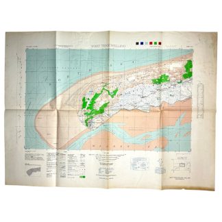 Original WWII US army map of West-Terschelling 1943