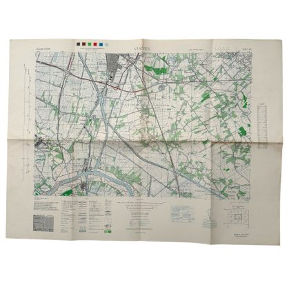 Original WWII US army map of Vianen 1944