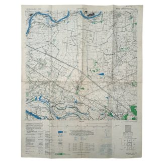 Original WWII US army map of Zevenaar 1944