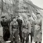 Erwin Rommel wearing the Knights Cross (Ritterkreuz) during the inspection of the Atlanktikwall.