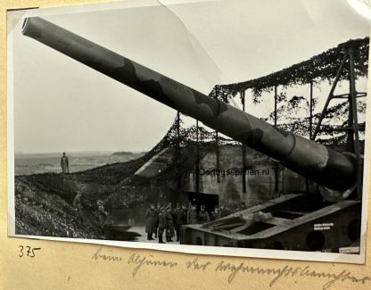 Atlantikwall Coastal Artillery during the inspection of Erwin Rommel in 1944.