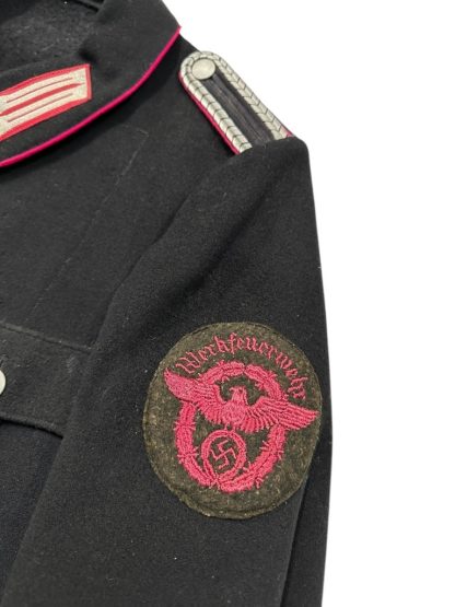 Original WWII German Werkfeuerwehr uniform jacket - Image 4