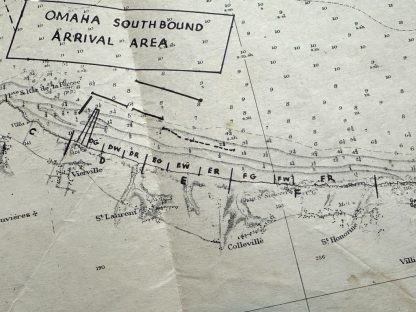 Original WWII US D-Day secret 'Omaha beach' assault plan map with brochure - Image 4