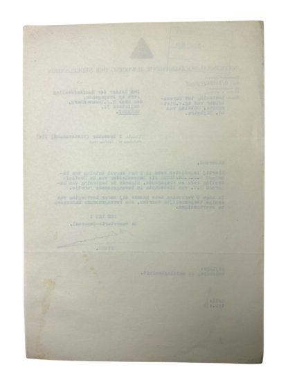 Original WWII Dutch NSB document with Huygen autograph - Image 7