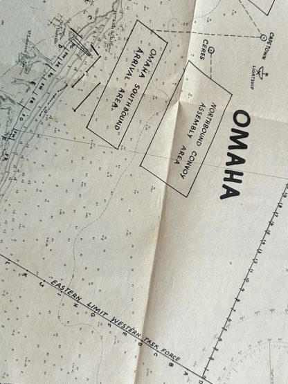 Original WWII US D-Day secret 'Omaha beach' assault plan map with brochure - Image 7