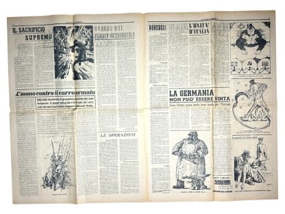 Original WWII Italian Waffen-SS newspaper - Image 9