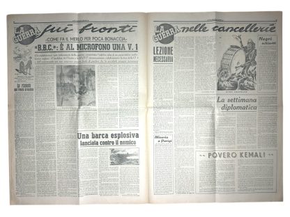 Original WWII Italian Waffen-SS newspaper - Image 10