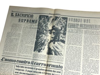 Original WWII Italian Waffen-SS newspaper - Image 10