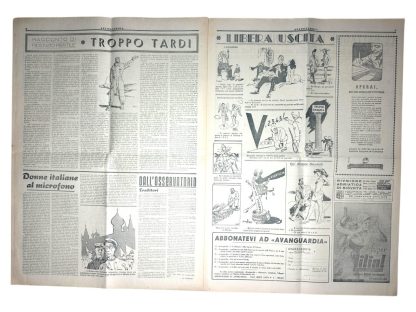 Original WWII Italian Waffen-SS newspaper - Image 11