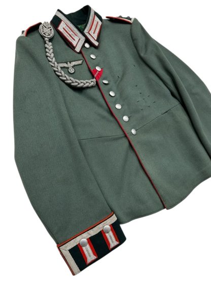 Original WWII German WH artillery Waffenrock uniform jacket - Image 21