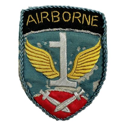 Original WWII US 1st Allied Airborne army patch in bullion British made