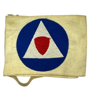 Original WWII US Civil Defense armband Auxiliary police