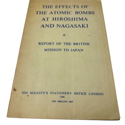 Original British Air Force brochure 'The effects of the atomic bombs at Hiroshima and Nagasaki' - Image 2