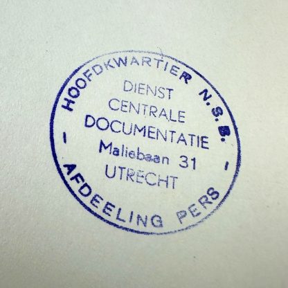 Original WWII Dutch NSB document regarding a resistance action in Borculo - Image 2