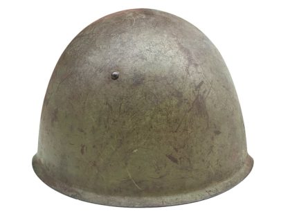 Original WWII Russian/Soviet SSh-39 battle damaged helmet - Image 8