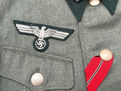 Original WWII German WH artillery lieutenant uniform jacket