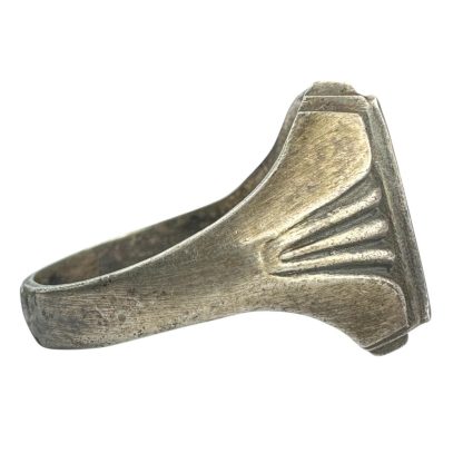 Original WWII German SS silver ring - Image 9