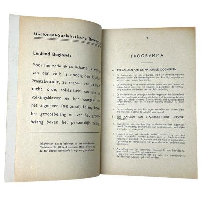 Original WWII Dutch NSB brochure - Image 6