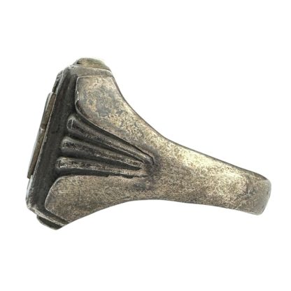 Original WWII German SS silver ring - Image 8