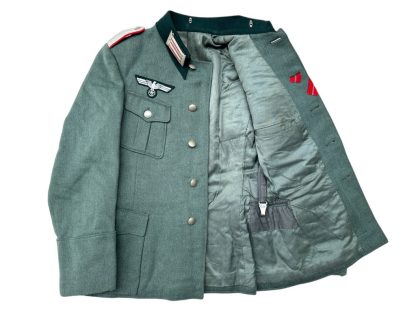 Original WWII German WH artillery lieutenant uniform jacket - Image 7