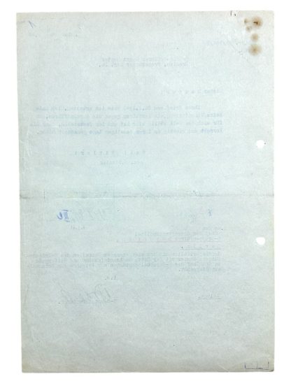 Original WWII German SS Document signed by Reinhard Heydrich and addressed to Hanns Albin Rauter - Image 10