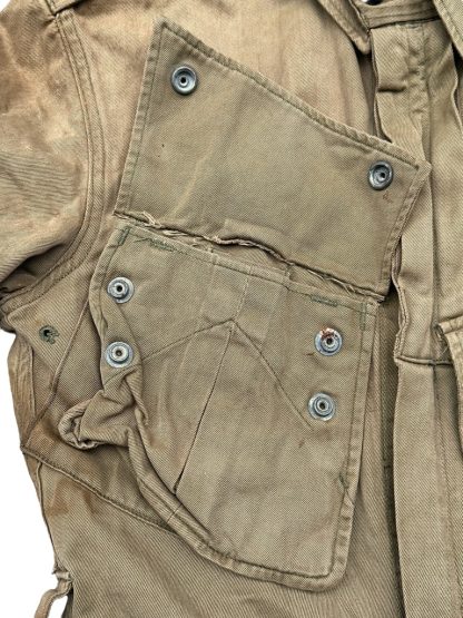 Original WWII US 82nd Airborne division M42 Jump smock of 2nd Lieutenant William C. Comstock (Captured on D-Day on June 6th, 1944) - Image 28