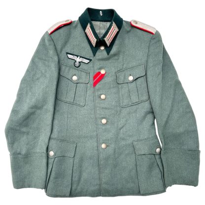 Original WWII German WH artillery lieutenant uniform jacket