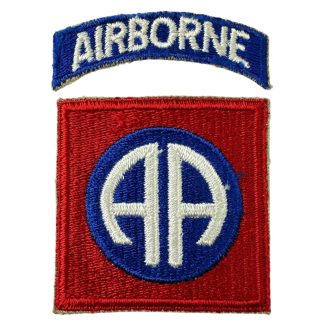 Original WWII US 82nd Airborne Division patch- militaria - cloth insignia - historical paratrooper artefact