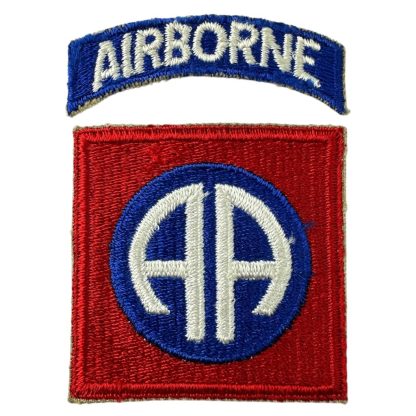 Original WWII US 82nd Airborne Division patch- militaria - cloth insignia - historical paratrooper artefact