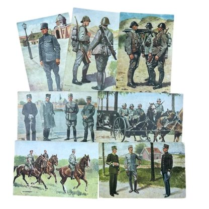 Original Pre 1940 Dutch army postcards