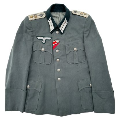 Original WWII German Wehrmacht Oberleutnant Uniform Jacket - Infanterie-Regiment 620 - Authentic WW2 Officer Tunic