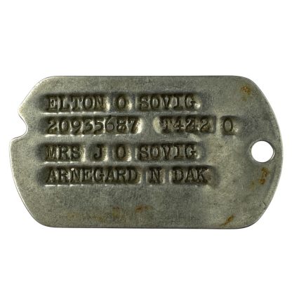 Original WWII US dog tag