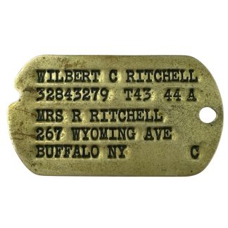 Original WWII US dog tag