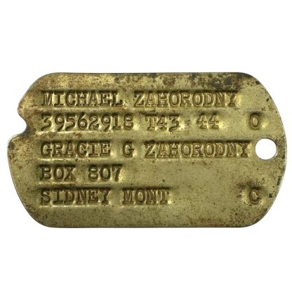 Original WWII US dog tag