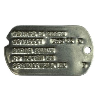 Original WWII US dog tag