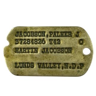 Original WWII US dog tag