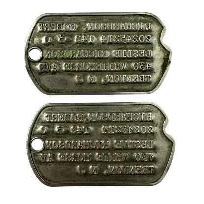 Original WWII US dog tags