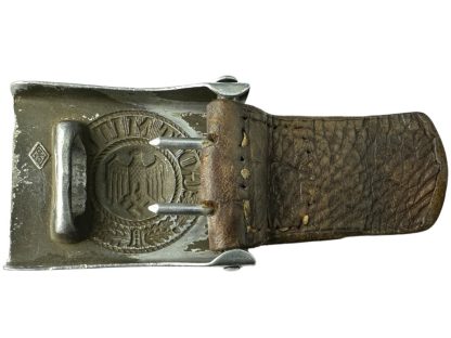 Original WWII German WH Heer buckle with tab by Overhoff & Cie - Image 4