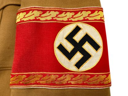 Original WWII German NSDAP Hauptabschnittsleiter uniform jacket with belt