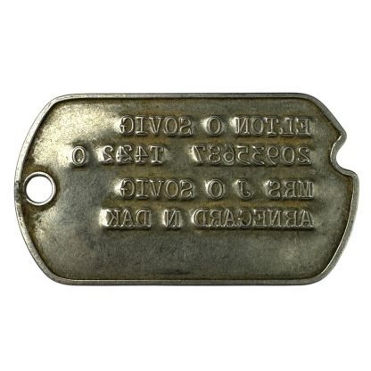 Original WWII US dog tag