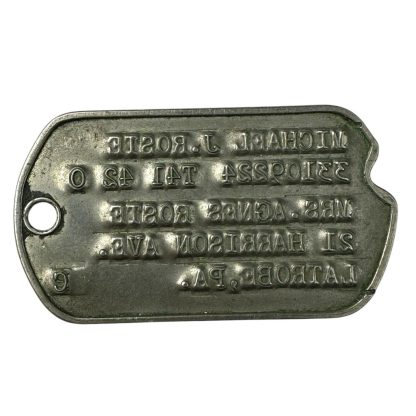 Original WWII US dog tag - Image 2