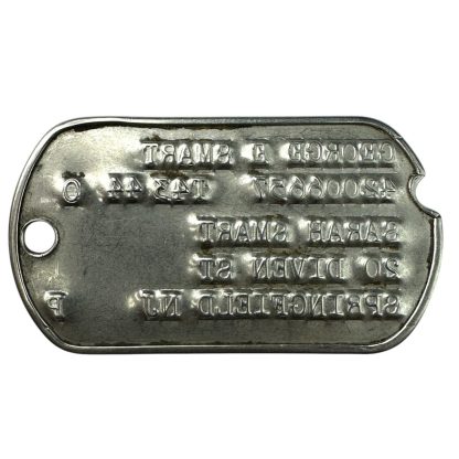 Original WWII US dog tag