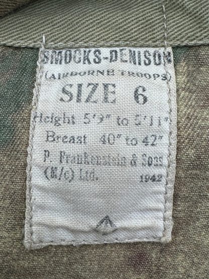 Original WWII British Airborne Denison camouflage smock 1942 label