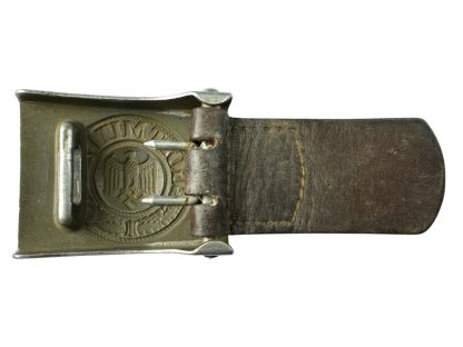 Original WWII German WH Heer buckle with tab by Schauerte & Höhfeld - Image 4