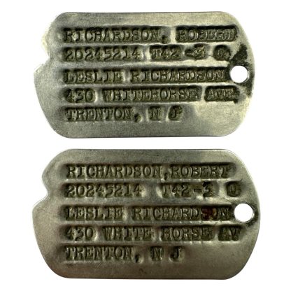 Original WWII US dog tags