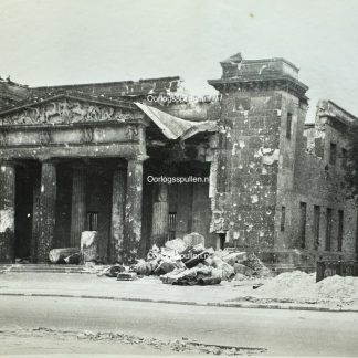 Original WWII German photo of Berlin in 1945 - authentic photograph - photographer Badekow - destruction from the Battle of Berlin 1945.