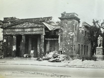 Original WWII German photo of Berlin in 1945 - authentic photograph - photographer Badekow - destruction from the Battle of Berlin 1945.