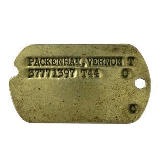 Original WWII US dog tag