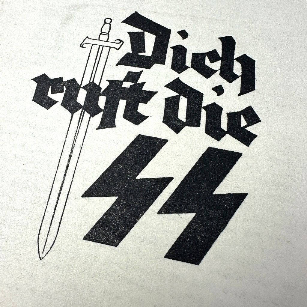 Original WWII German Waffen-SS volunteer flyer 'Dich ruft die SS' - Image 2