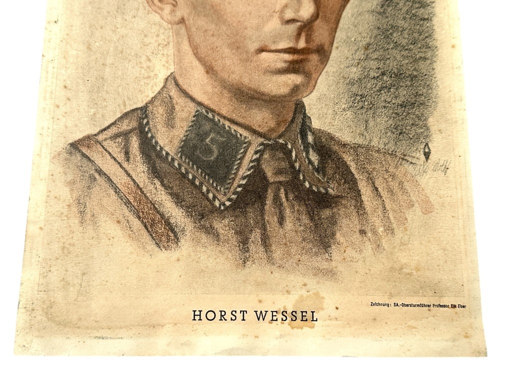 Original WWII German Horst Wessel poster - Image 3